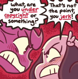 Jessica and Rachel scream at each other nose-to-nose with bared teeth against a fiery red background.