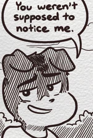 Toby smiles at Melanie and admits, "You weren't supposed to notice me."
