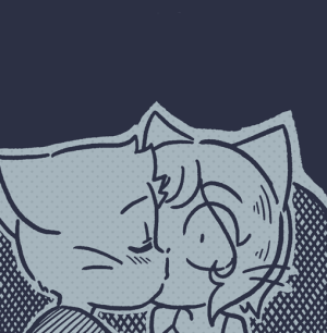 Mike leans in and kisses Lucy on the mouth while her eyes go wide in shock.