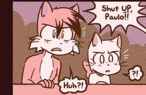 Daisy yells "Shut UP, Paulo!!" as Lucy looks on in shock.
